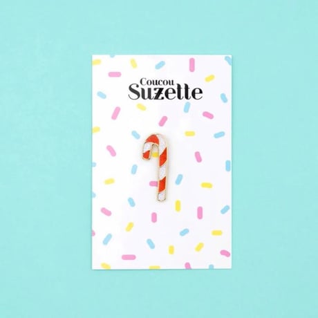 Coucou Suzette / Candy Cane Pin / canudycanepin