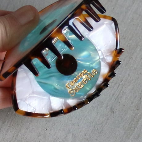 ククシュゼット 正規商品 ヘア アクセ クリップ目 目玉 Coucou Suzette ブルーアイ ヘア クロー ブルー   (bleyeclaw)