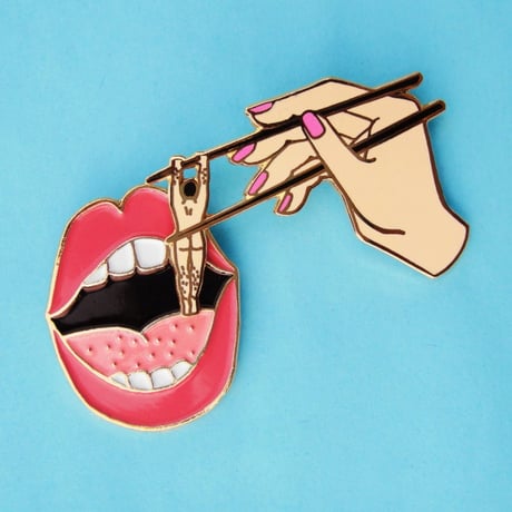 ククシュゼット 正規商品 ピンバッジ ブローチ かわいい おしゃれ フランス 個性的 Coucou Suzette ヤミー ピン Yummy Pin ベージュ系 BEIGE (yummypin)