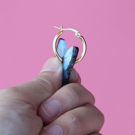 ククシュゼット 正規商品 ピアス 両耳 レディース 虫 個性的 かわいい ギフト 青色 蝶 ピアス ブルー (blbutterflyear)