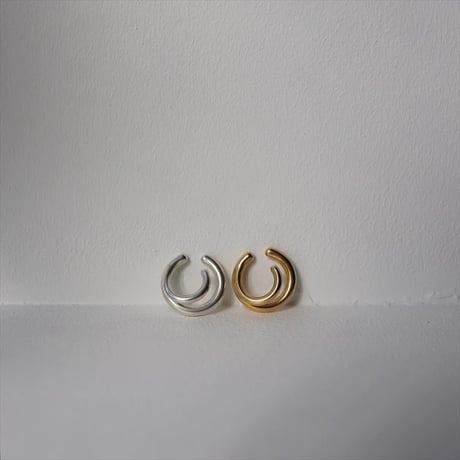TEN. 正規商品 ユニセックス アクセサリー テン ダブルライン イヤーカフ シルバー/ゴールド【即日発送】