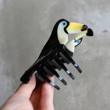 ククシュゼット 正規商品 ヘア アクセ クリップ 鳥 Coucou Suzette ビッグ オオハシ ヘア クロー ブラック  (bigtoucanclaw)