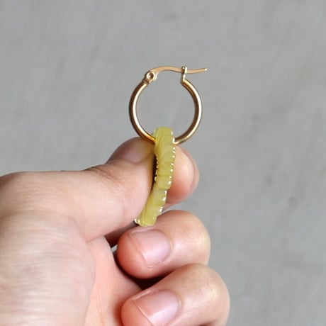 ククシュゼット 正規商品 ピアス レディース 2個売り 両耳用 花 かわいい フランス ヒマワリ イヤリング イエロー ( sunflowerear)