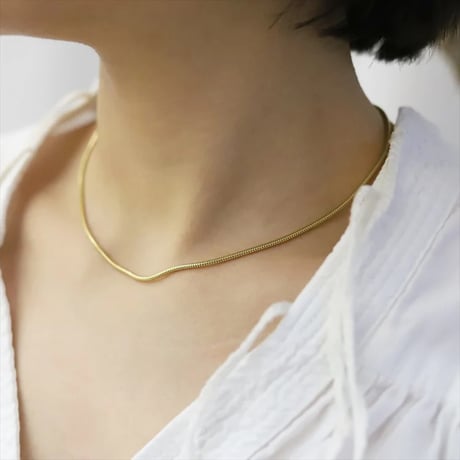 TEN. 正規商品 ユニセックス アクセサリー テン ラウンド スネーク チョーカー シルバー/ゴールド【即日発送】(ne-0014)(ne-0015)