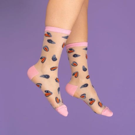 Coucou Suzette / ムール貝 シアー ソックス / musselshsocks