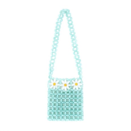 ククシュゼット 正規商品 ビーズ バッグ ショルダー かわいい 花 Coucou Suzette デイジー ビーズ バッグ Daisy Beaded Bag ブルー Blue