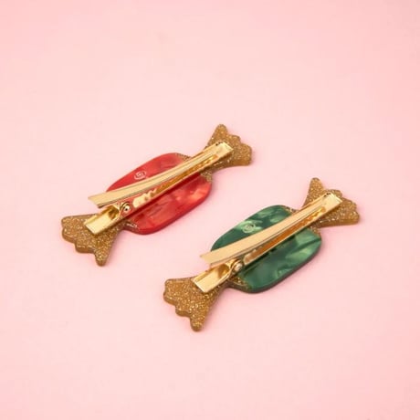 Coucou Suzette / Christmas Candies Hair Clips Set / christmascandiesclip
