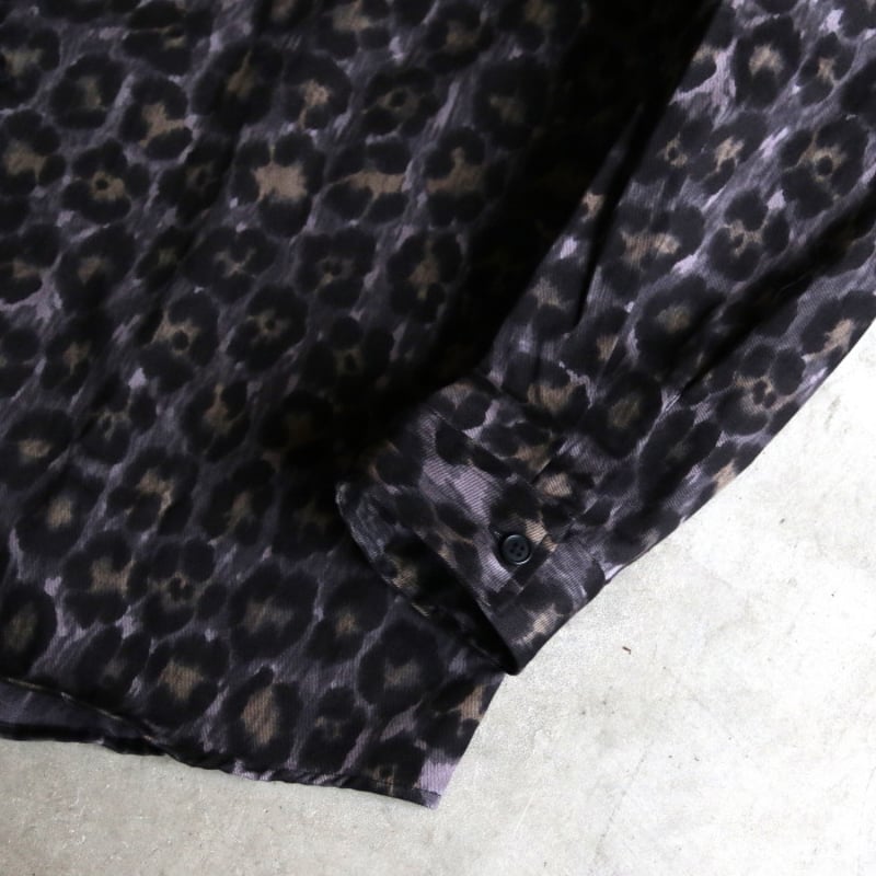 ROTTWEILER / R9 LEOPARD OPENCOLLAR SHIRT / rw24