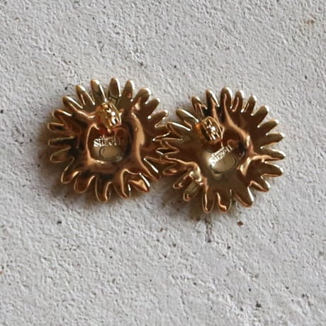 ククシュゼット 正規商品 ピアス レディース 2個売り 両耳用 花 かわいい フランス ヒマワリ イヤリング ゴールド (goldsunflowerear)