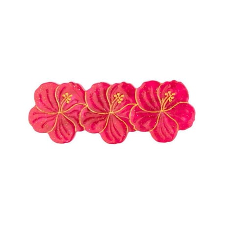 ククシュゼット 正規商品 ヘアアクセ クリップ ピン 花 ヘアピン フランス Coucou Suzette ハイビスカス ヘア クリップ ピンク (hibiscusclip)