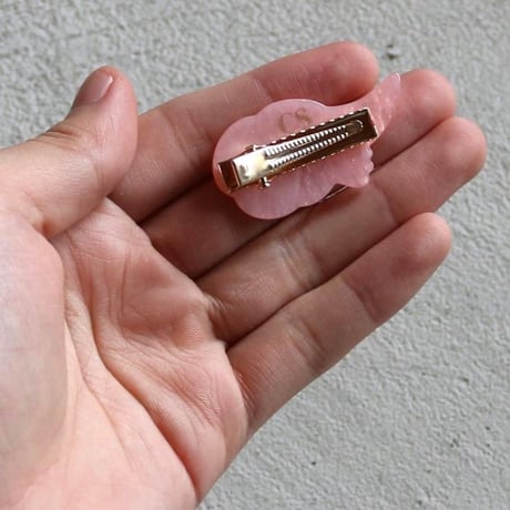 ククシュゼット 正規商品 ヘア アクセ ピン かわいい 海 夏 魚 フランス ギフト Coucou Suzette エビ クリップ ピンク(shrimpclip)