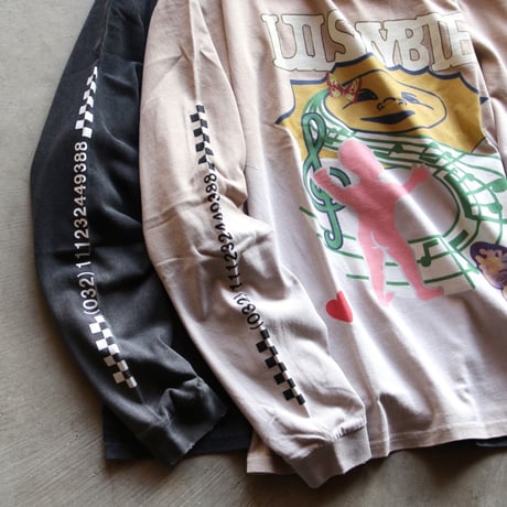 LITTLE SUNNY BITE / graphic gradation long tee / lsbltop023a