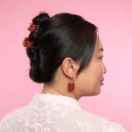 Coucou Suzette / Raspberry Mini Hair Claw / raspberryminiclaw