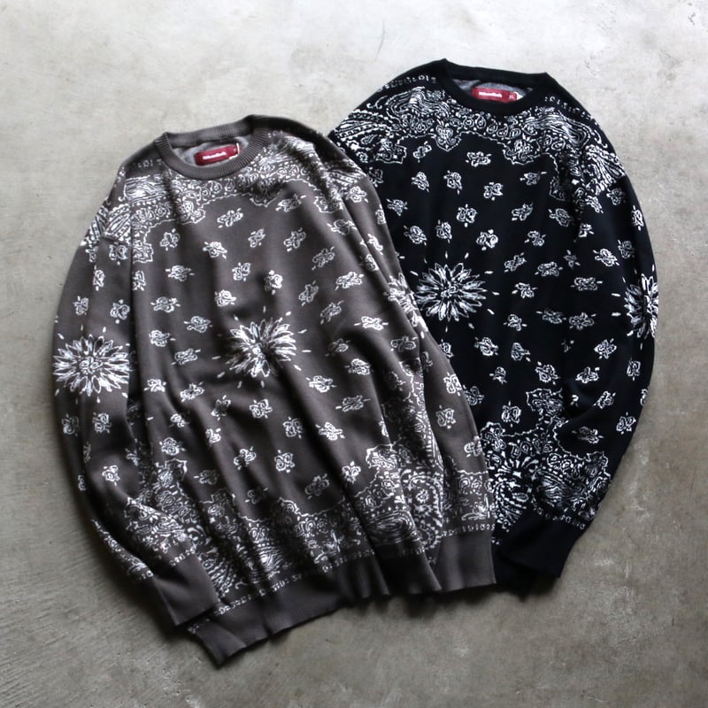 HIDEANDSEEK / Bandana Sweater / HC-100524 | CHA HIDEANDSEEK / Bandana Sweater / HC-100524 | CHA