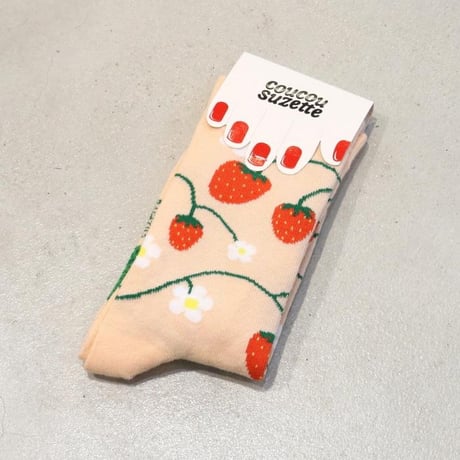 Coucou Suzette / Strawberry Plant Socks / berryplantsocks