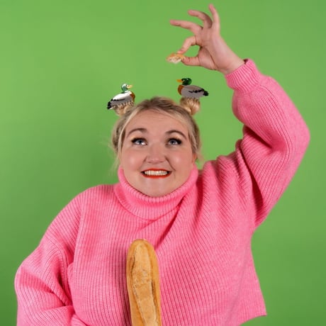 ククシュゼット 正規商品 ヘア アクセ クリップ かわいい 鳥 カモ フランス Coucou Suzette マガモ アヒル ヘア クロー マルチ (duckclaw)