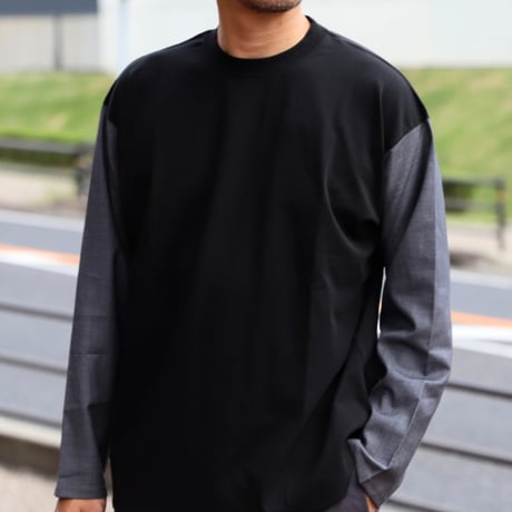 FORTUNA HOMME / ClearSmooth Blocking L/S Tee / fhlt0172