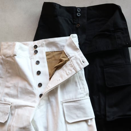 フランス軍 ミリタリー パンツ M47 フィールド パンツ M47 Field pants ユニセックス ブラック/ホワイト BLACK/WHITE 2色展開 2024春夏新作(24ss004)