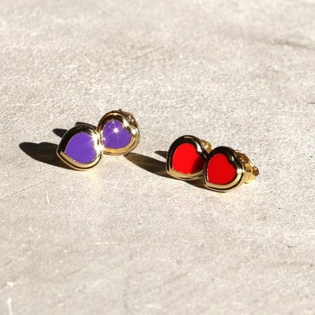 JOHN MASON SMITH / HEART EARRING GOLD PLATING / 25sac580gd