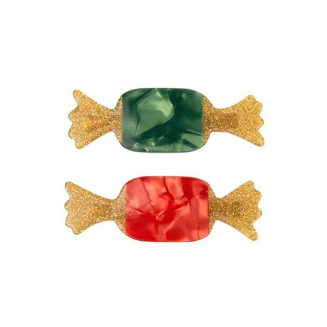 Coucou Suzette / Christmas Candies Hair Clips Set / christmascandiesclip