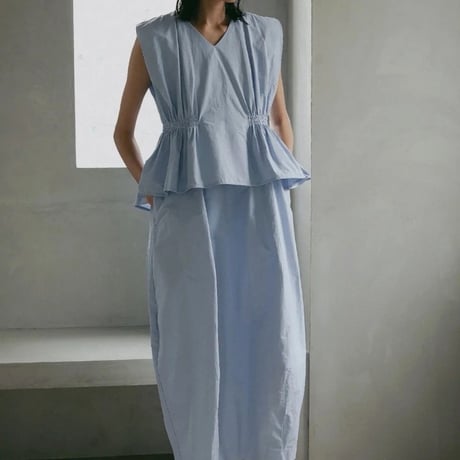 MANOF / GATHER WAIST COCOON ONE PIECE / 891125062