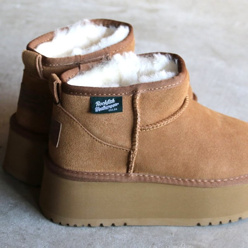 Rockfish ムートンブーツ ベージュ