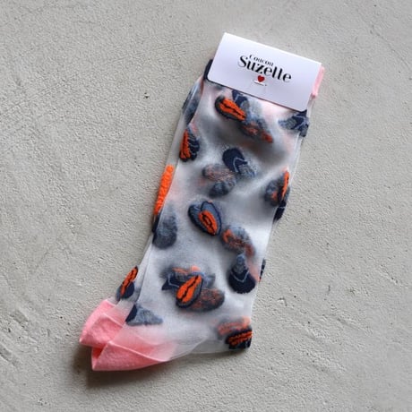 Coucou Suzette / ムール貝 シアー ソックス / musselshsocks