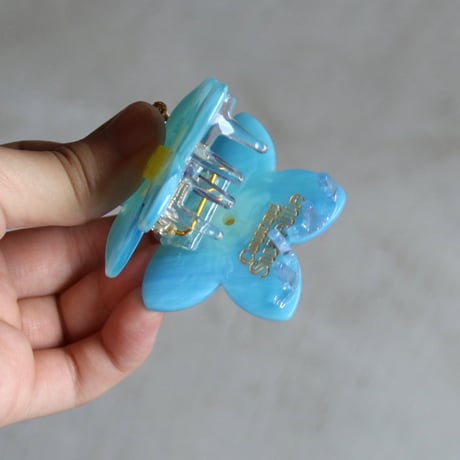 ククシュゼット 正規商品 ヘア アクセ クリップ かわいい 花 Coucou Suzette 忘れな草 ヘア クロー Forget Me Not Hair Claw ブルー (fmnclaw)