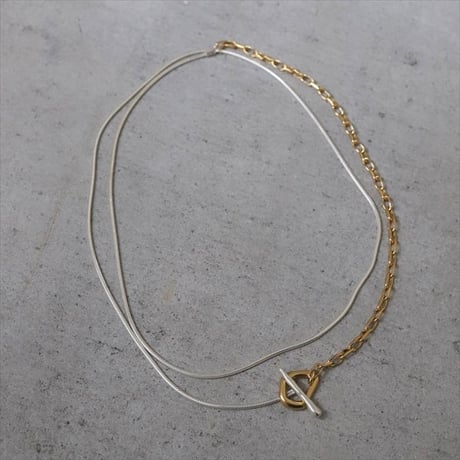 TEN. 正規商品 ユニセックス アクセサリー テン カンダマント ネックレス シルバー/シルバー×ゴールド【即日発送】(ne-0028)(nex-0028)