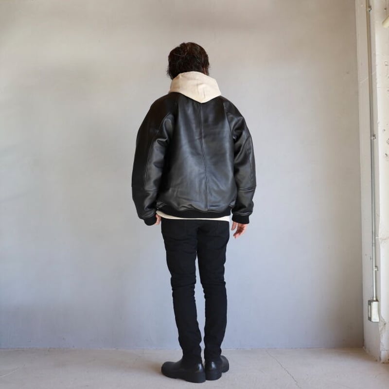 HIDEANDSEEK ジャケット レザー ジャケット Leather Jacket ブラッ...