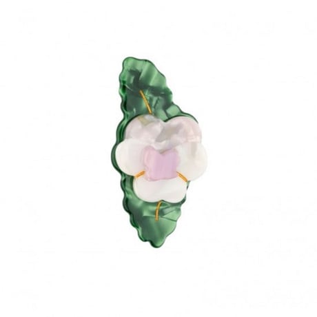 ククシュゼット 正規商品 ヘアアクセ クリップ ピン ヘアピン 花 フランス Coucou Suzette パンジー ヘア クリップ ピンク(pipansyclip)