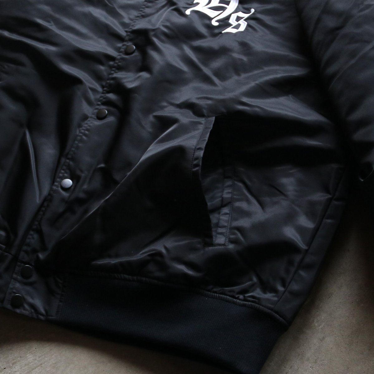 HIDEANDSEEK / Nylon Varsity Jacket / HJ-110224 HIDEANDSEEK / Nylon Varsity Jacket / HJ-110224