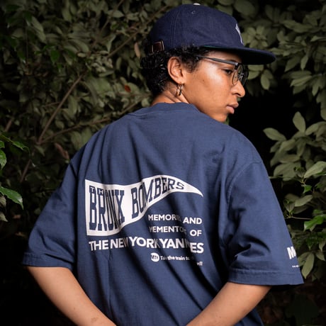 "THE BRONX BOMBERS" 7.5oz GarmentDye Heavyweight Tee ShadowBlack