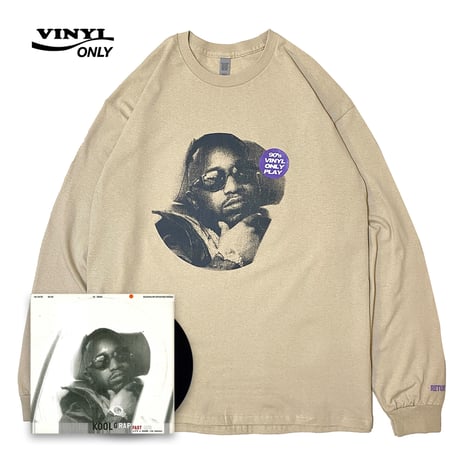 "Kool G Rap " 6oz US COTTON L/S Tee Sand