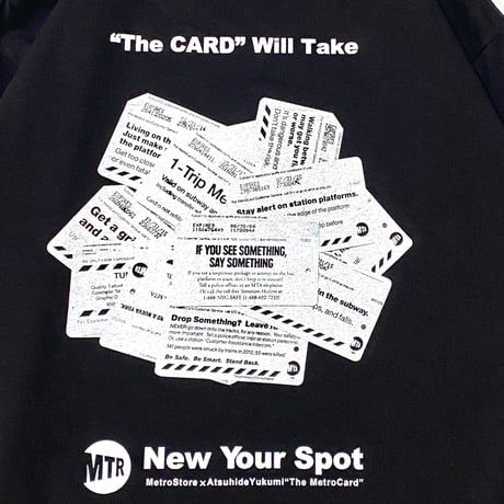 "The MetroCard" 6.5oz HeavyWeight L/S Tee BLK