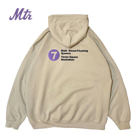 "The 7Train" 8oz Hoodie Sand