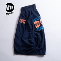 "STATEN ISLAND FERRY CREW TYPE" NYLON TRACK JKT  NAVY
