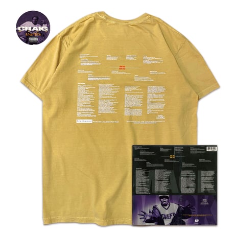 “CraigMack US ORIGINAL VINYL” Tee  MASTARD