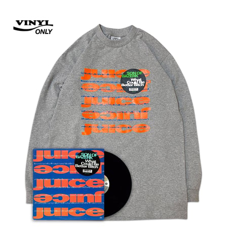 "Juice"  6.5oz HeavyWeight L/S Tee Gray
