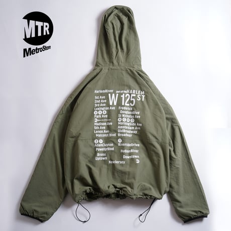 "THE HARLEM" Reversivle NYLON FREECE JKT OLIVE