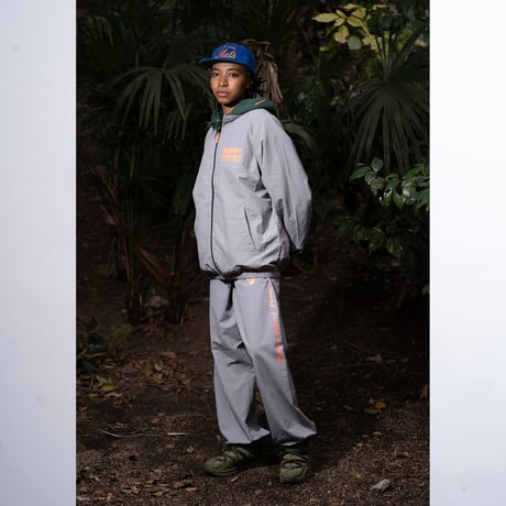 "STATEN ISLAND FERRY CREW TYPE" NYLON TRACK JKT ASH GRAY