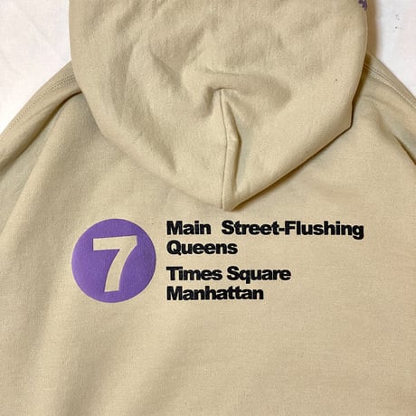 "The 7Train" 8oz Hoodie Sand