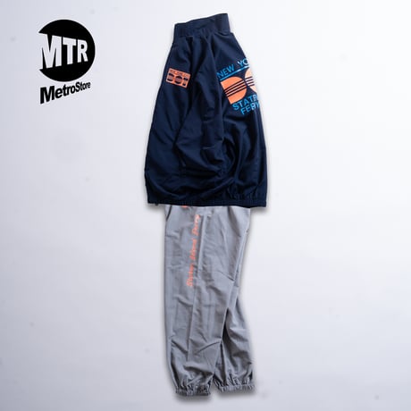 "STATEN ISLAND FERRY CREW TYPE" NYLON TRACK JKT ASH GRAY