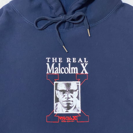 "Real Malcolm X" 13,5oz HeavyWeight Hoodie NAVY