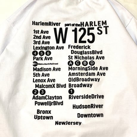 "HARLEM" 6.5oz HeavyWeight L/S Tee  White