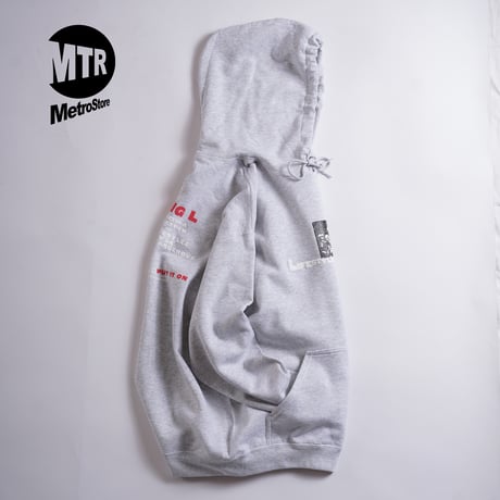 "BIG L DEBUT ALBUM AD" 8oz Hoodie ASH