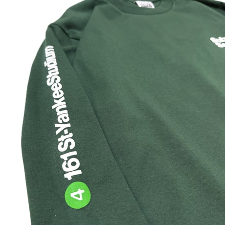 "SubwaySeries"6.5oz HeavyWeight L/S Tee Green