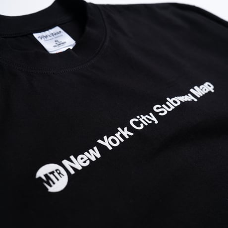"STATEN ISLAND SUBWAY MAP Pt2" 7.5 oz Max Heavyweight L/S Tee Black