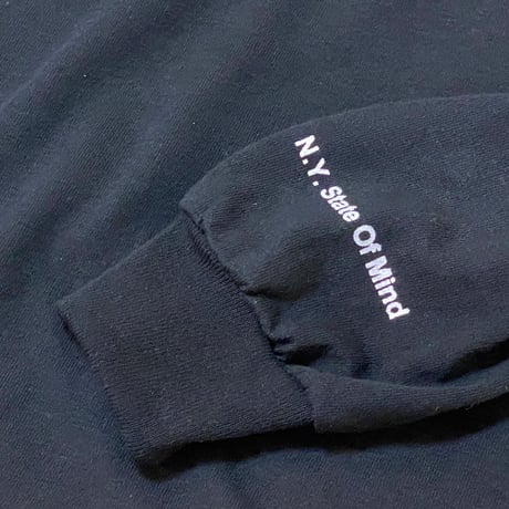”Do Not Lean On Door" 6oz L/S Tee Black