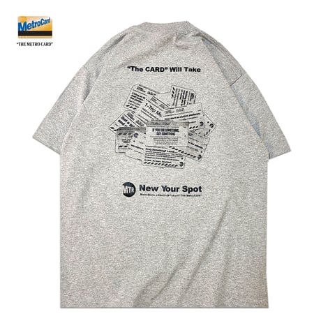 "The MetroCard" 6.5oz HeavyWeight Tee Grey